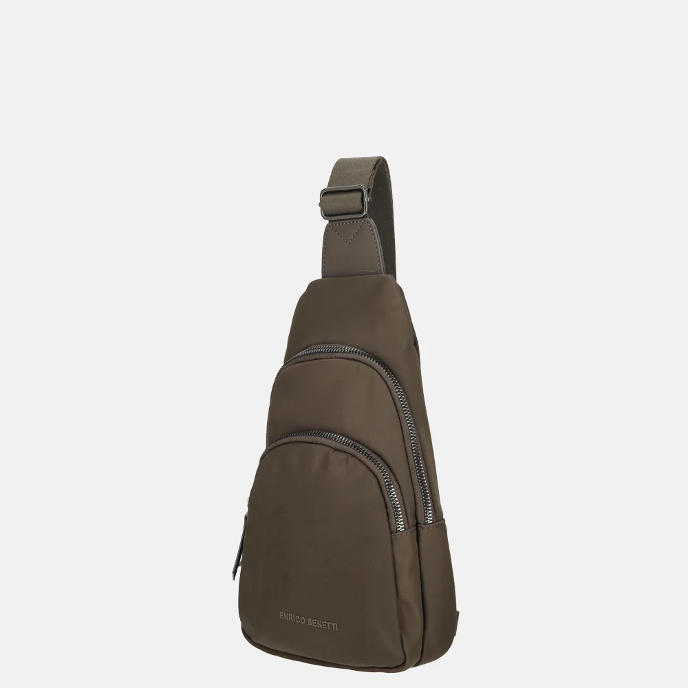 Enrico Benetti Caroline crossbody tas donkerbruin bij Duifhuizen