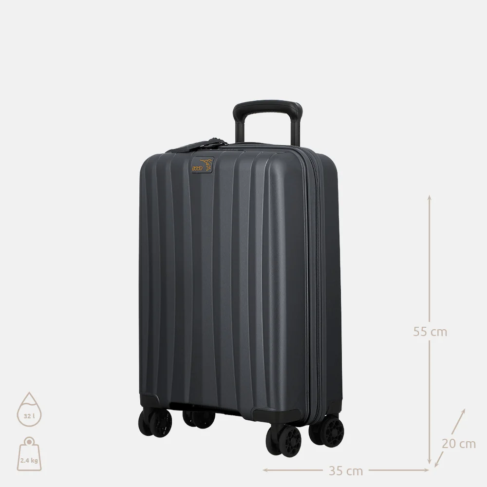 Jump Enais handbagage koffer 55 cm antraciet bij Duifhuizen