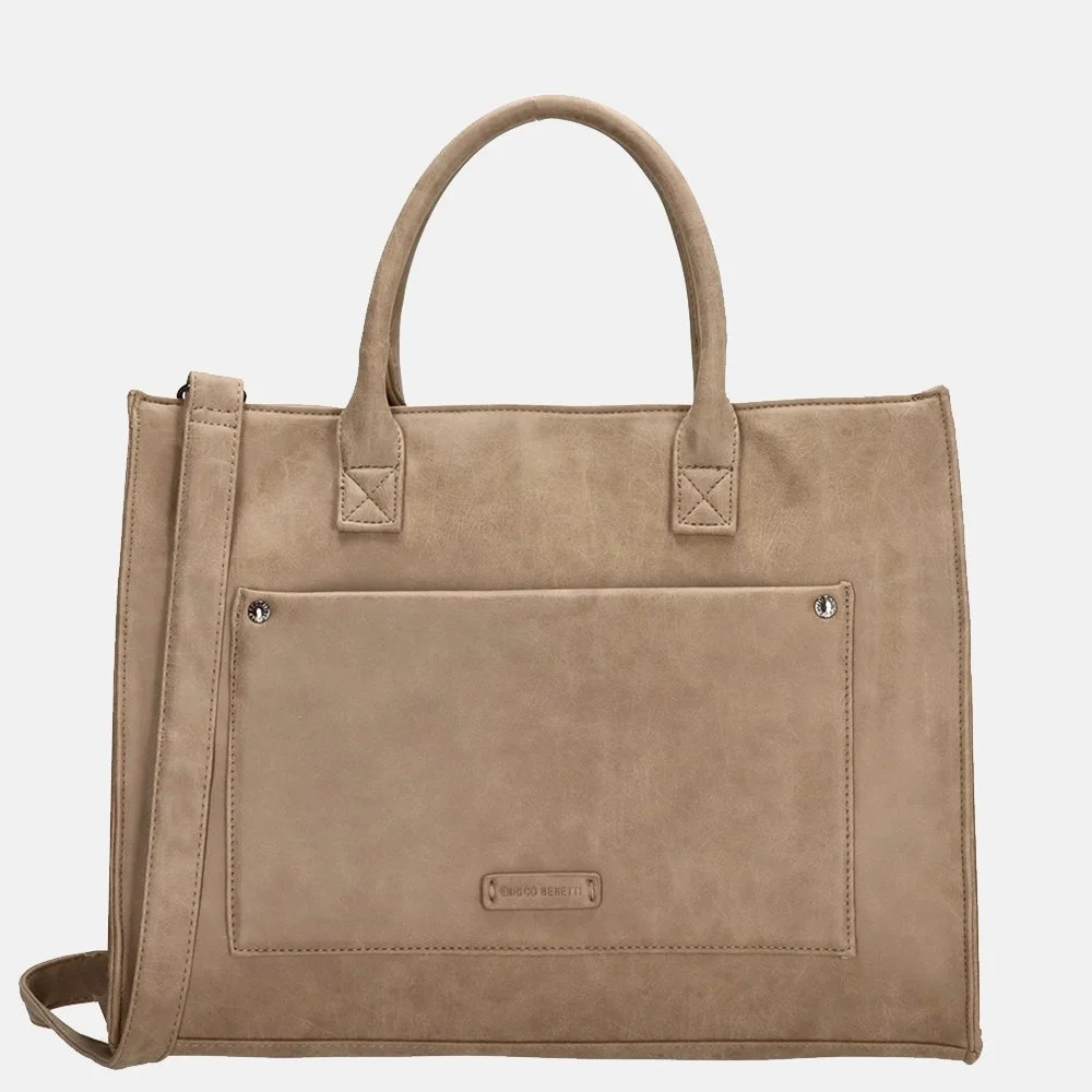 Enrico Benetti Bobbi handtas 14 inch middentaupe