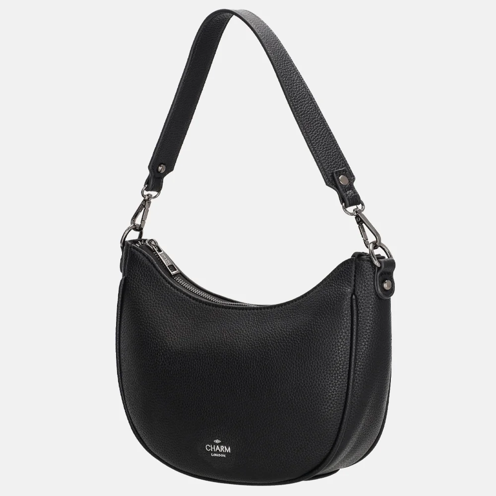 Charm London Montmartre schoudertas zwart bij Duifhuizen