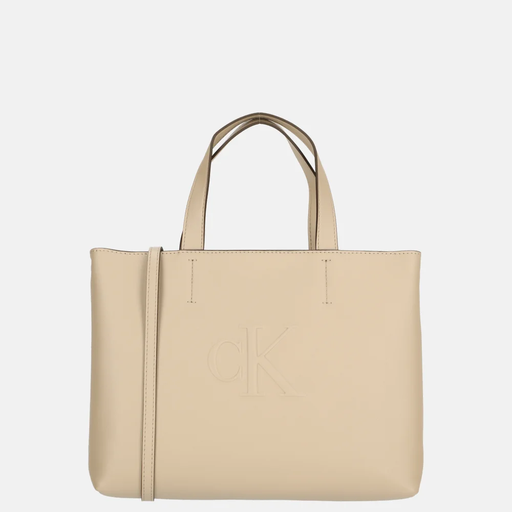Calvin Klein Sculpted mini handtas crockery
