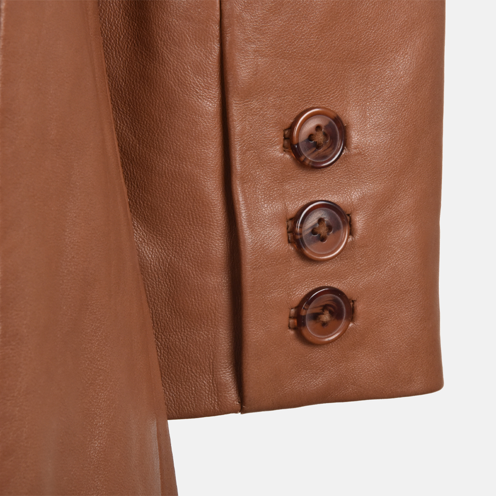 Dekkers Ledermode Daria dames jack cognac bij Duifhuizen