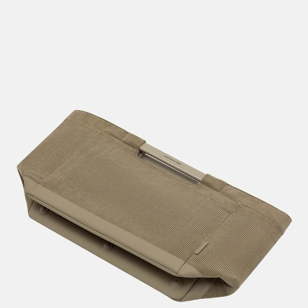 Kapten & Son Vaasa boodschappentas dusty khaki bij Duifhuizen