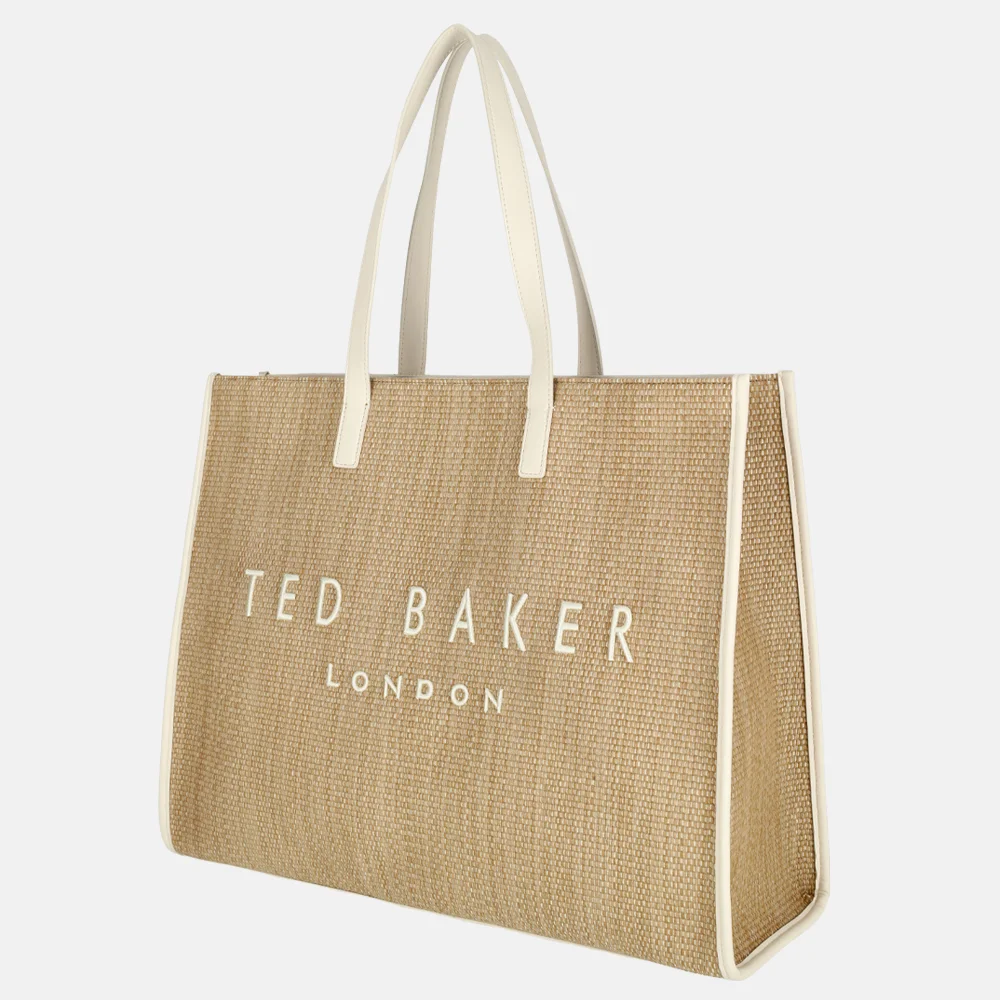 Ted Baker Pallmer shopper L ivory bij Duifhuizen