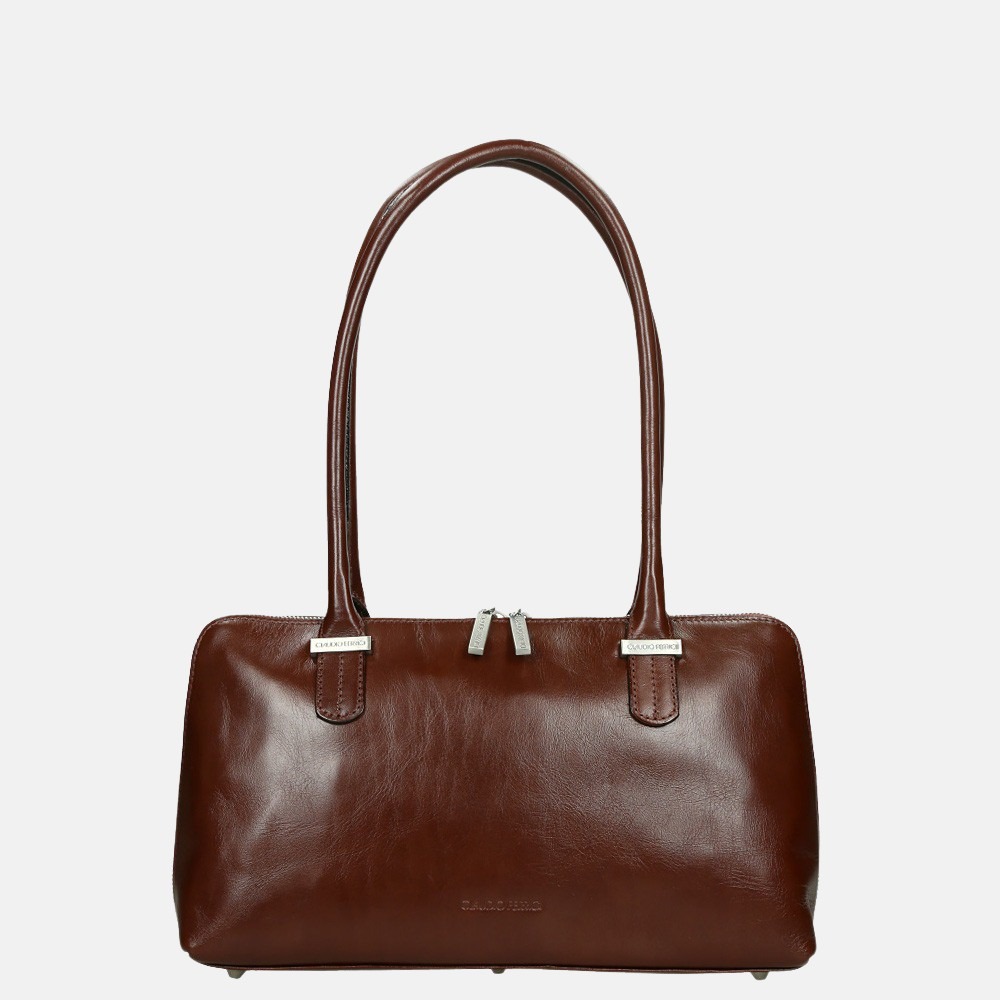 Claudio Ferrici Classico schoudertas M brown