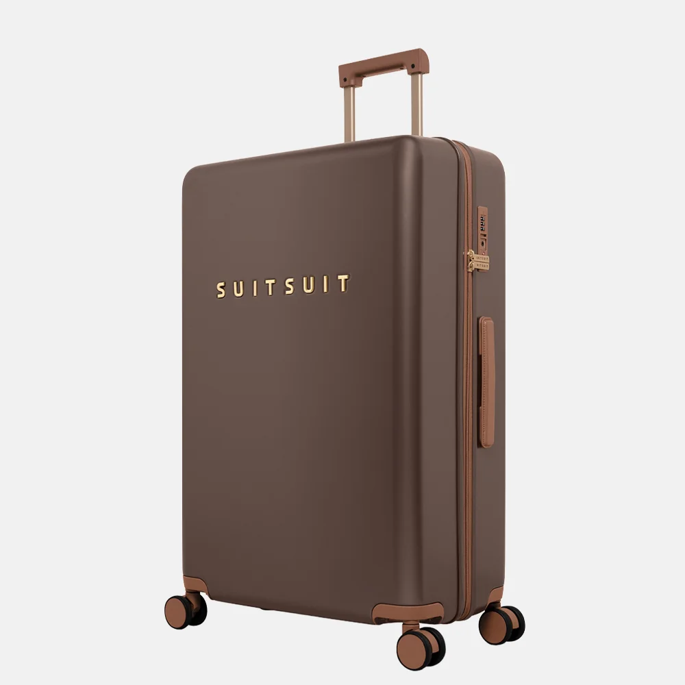 SUITSUIT Fab Seventies Special Edition reiskoffer 76 cm chocolate brown bij Duifhuizen