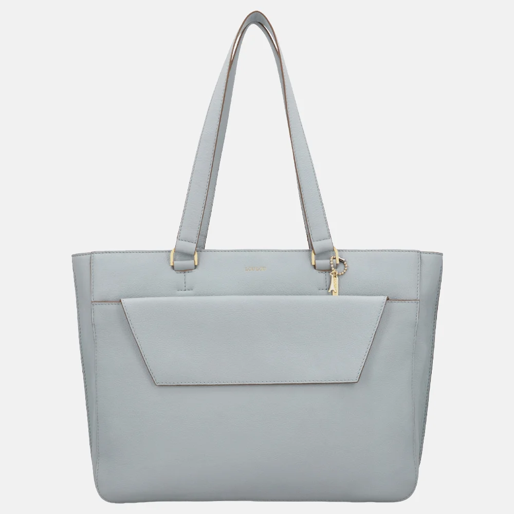 Loulou Essentiels Celine shopper 15.6 inch blue aura bij Duifhuizen