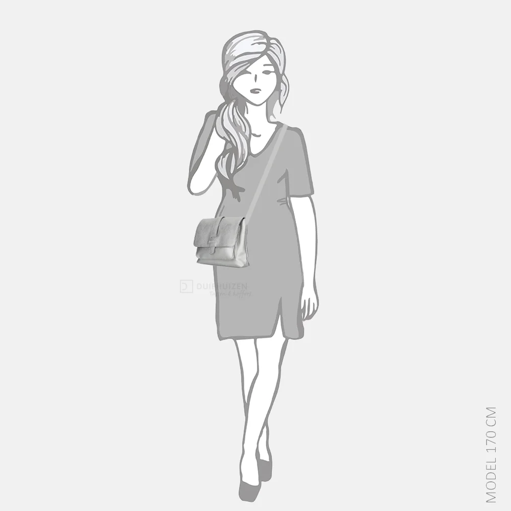 Enrico Benetti Hailey crossbody tas silver bij Duifhuizen