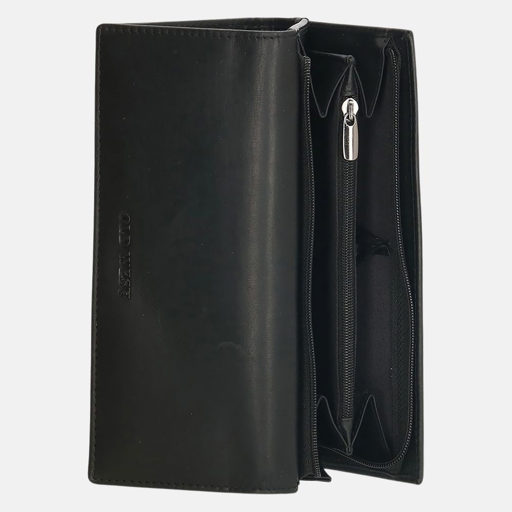 Old West Houston portemonnee black bij Duifhuizen