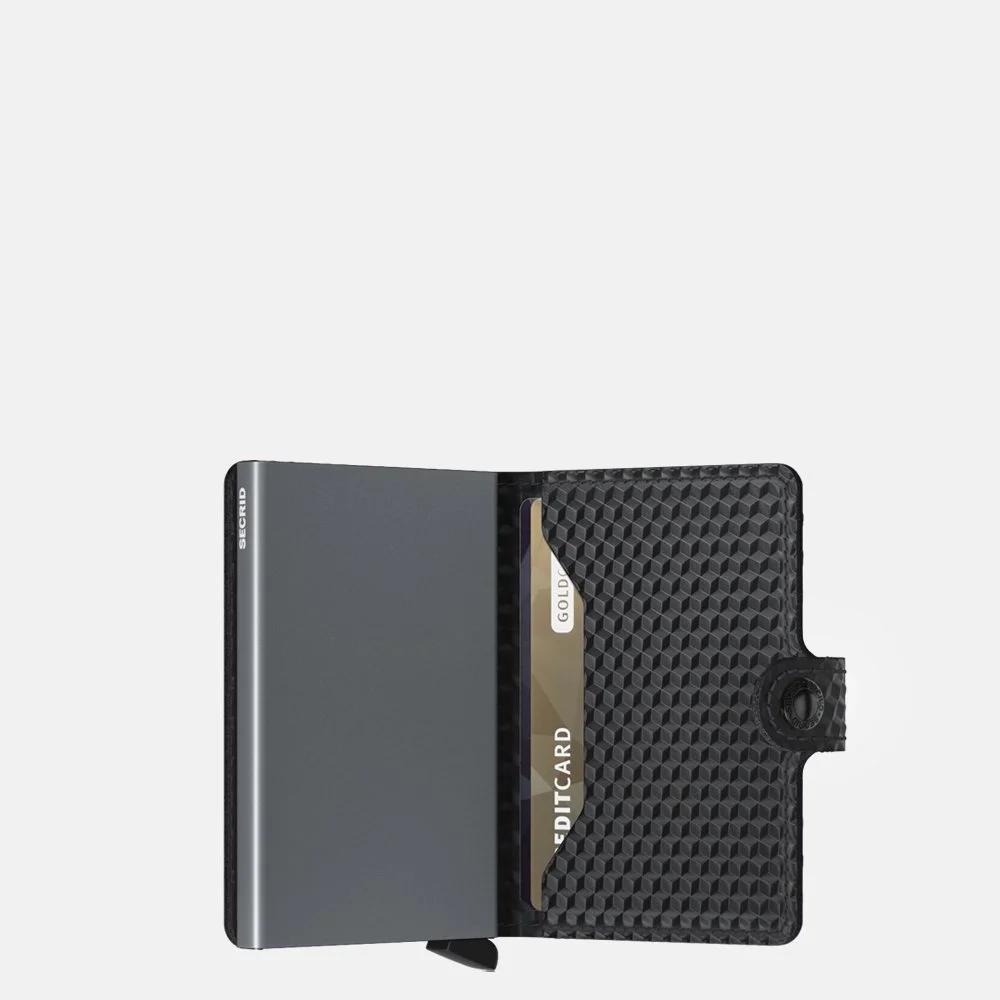 Secrid Miniwallet pasjeshouder cubic black-titanium bij Duifhuizen
