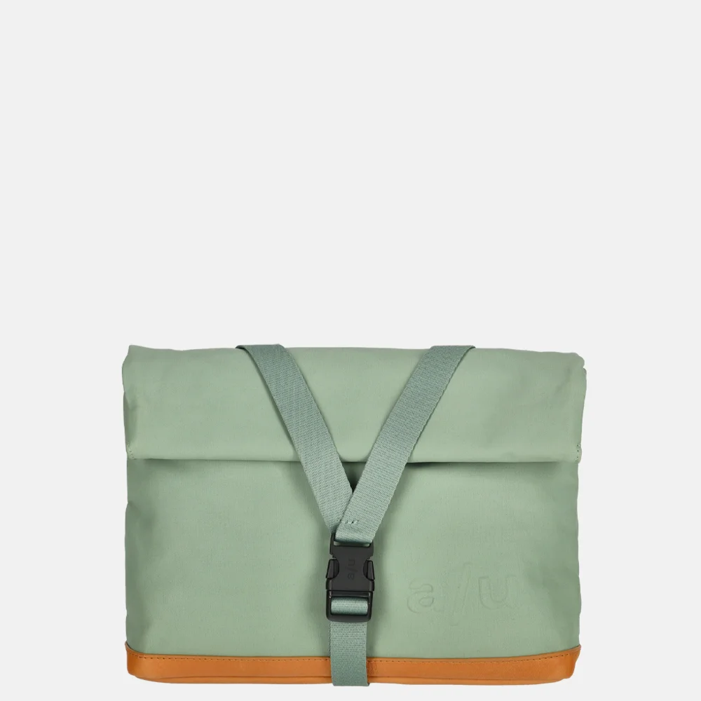 Aunts and Uncles Japan Yao rolltop crossbody tas sage green bij Duifhuizen