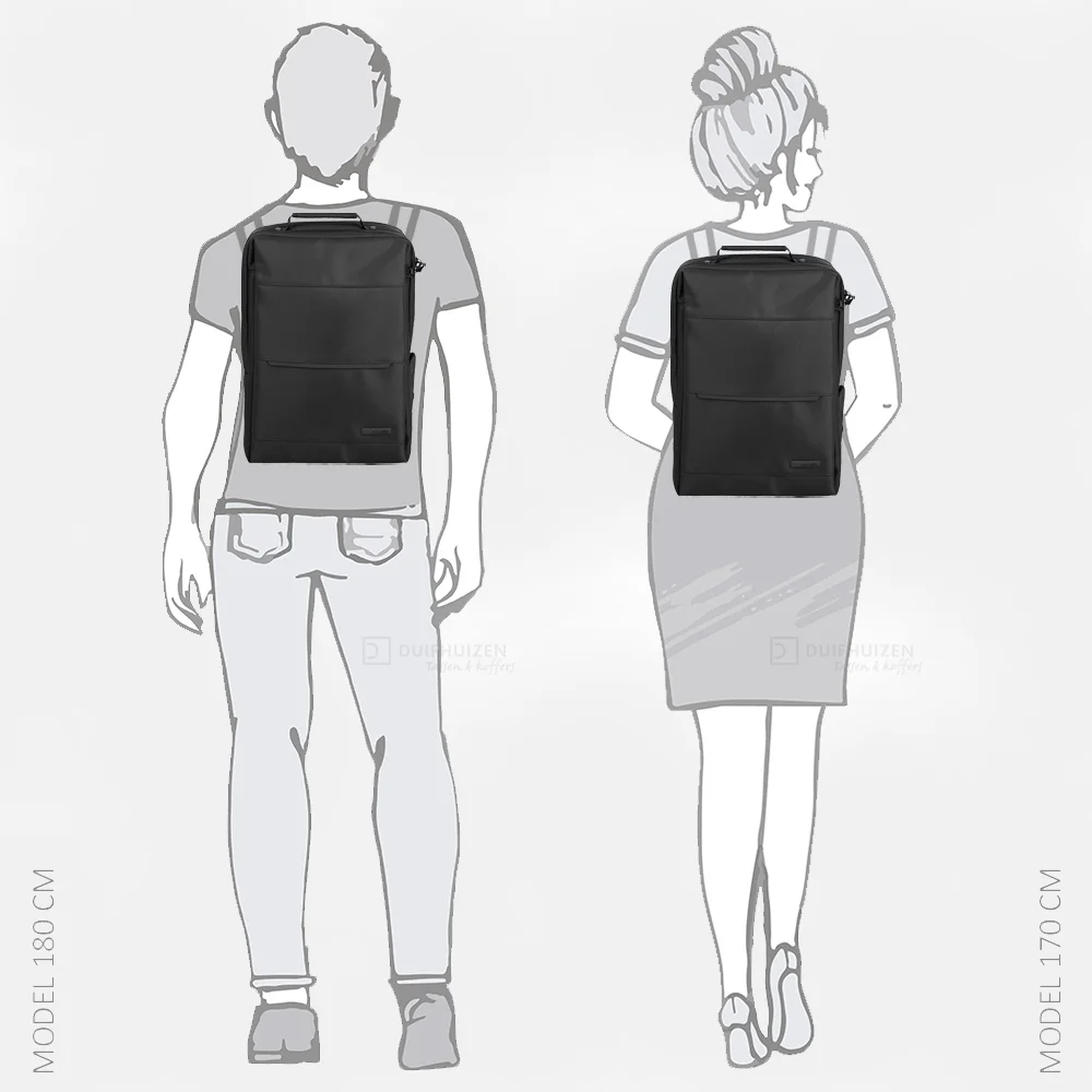 Travelite Workfloow laptoprugzak 15 inch M black bij Duifhuizen