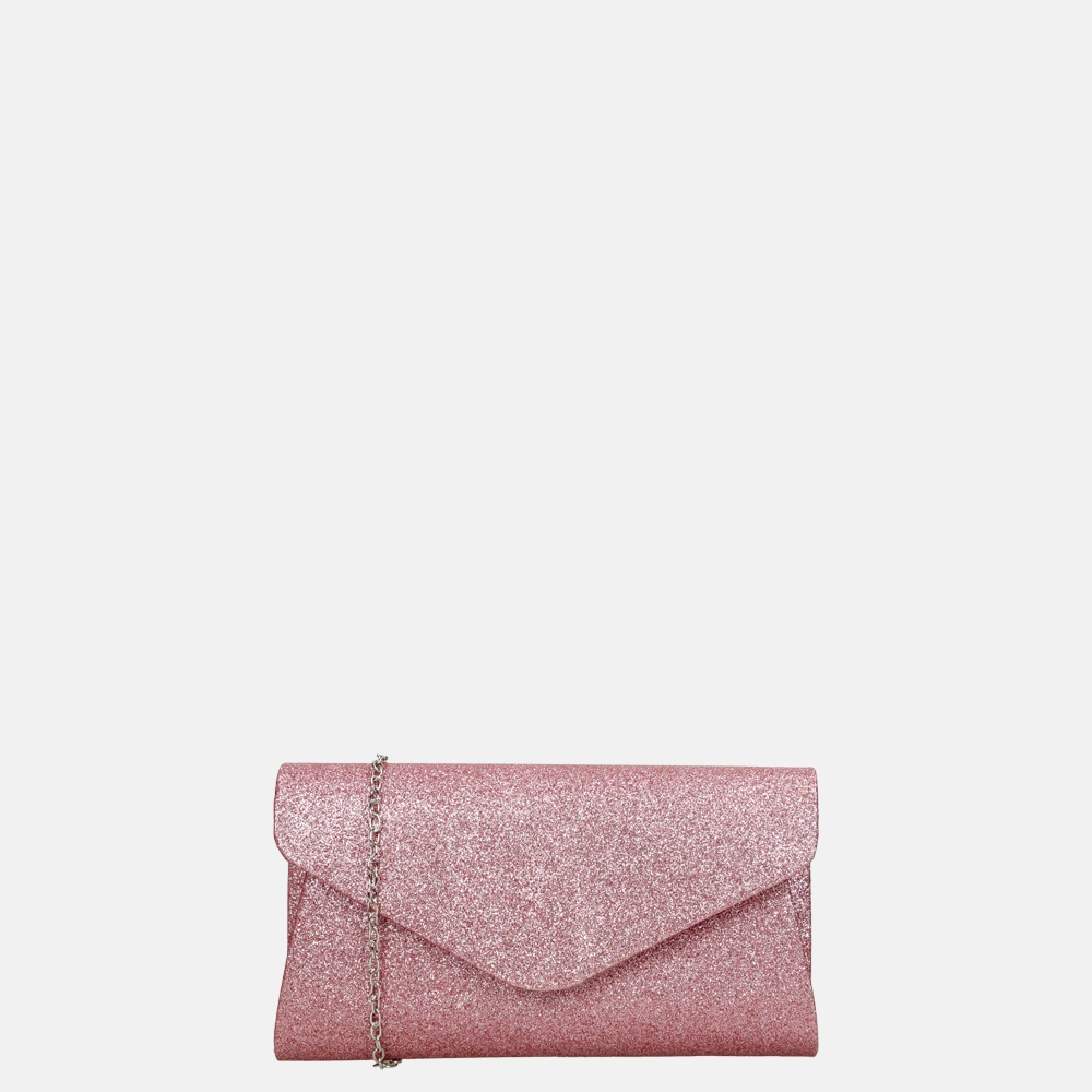 Firenze clutch glitter pink