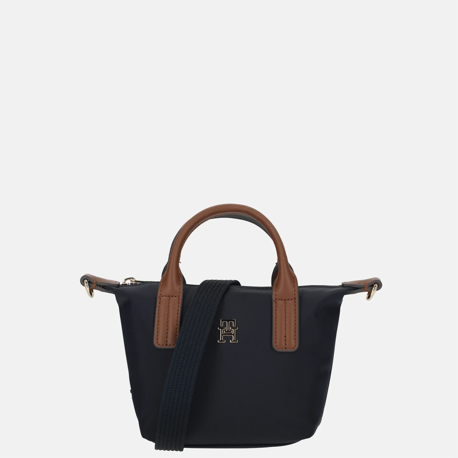 Tommy Hilfiger popette micro tote handtas S space blue bij Duifhuizen