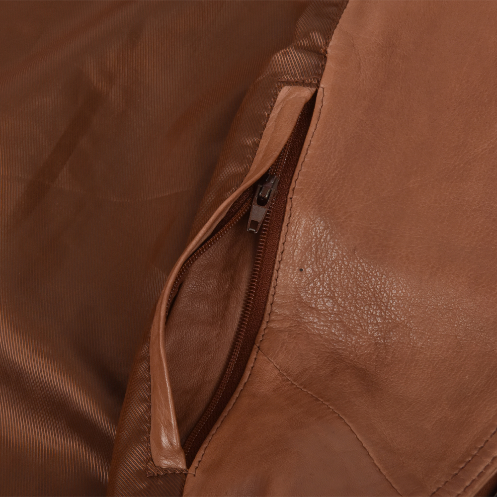 Dekkers Ledermode Lora dames jack cognac bij Duifhuizen