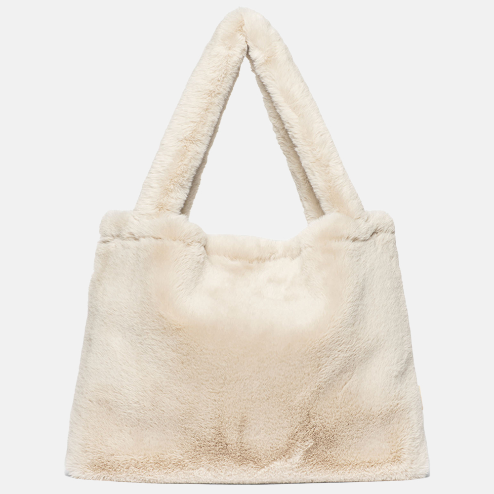 Studio Noos faux fur Mom-Bag shopper neutral