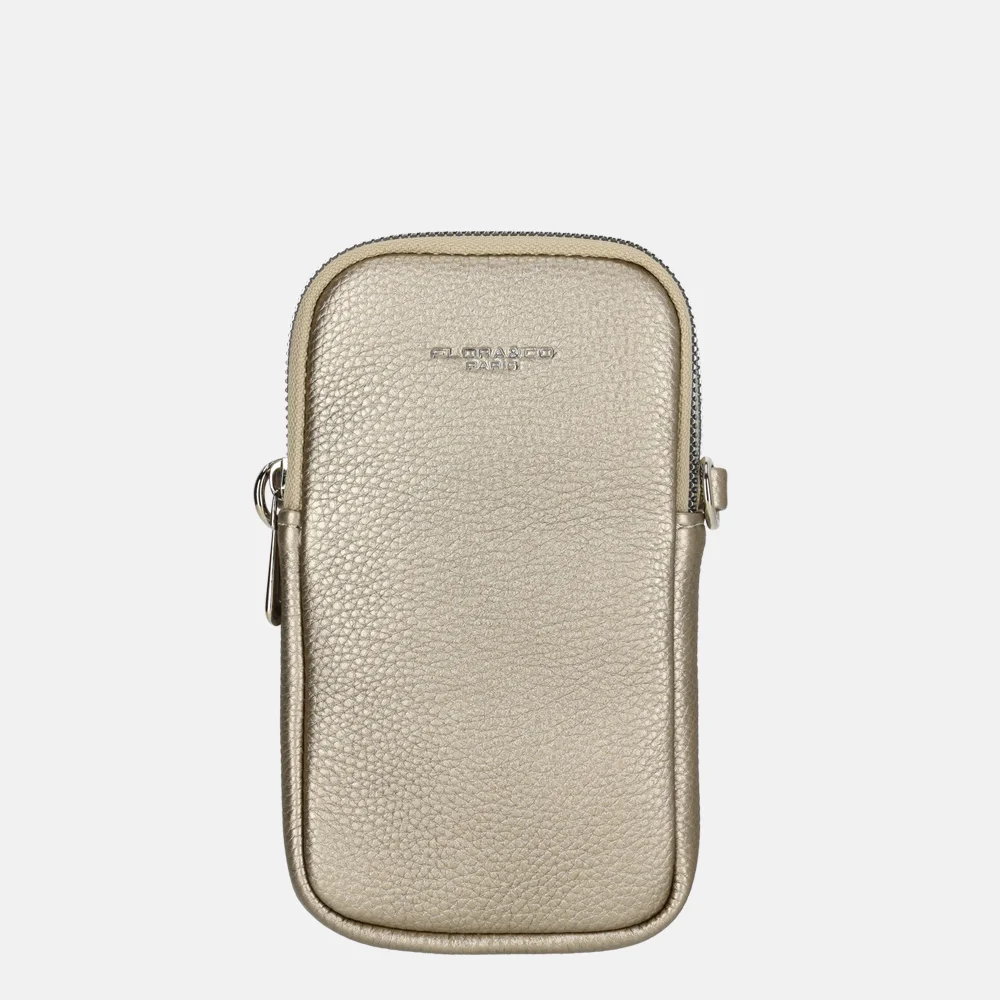 Flora & Co telefoontas taupe metal bij Duifhuizen