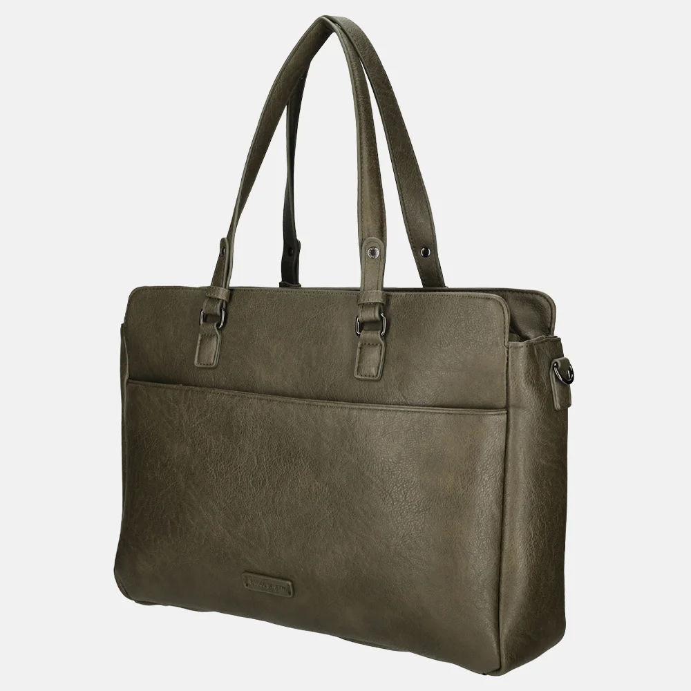 Enrico Benetti Lily shopper 15 inch olive bij Duifhuizen
