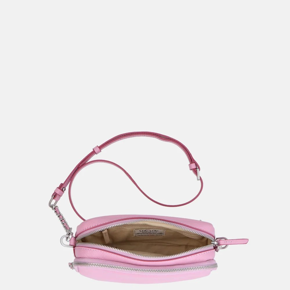Loulou Essentiels Emilie crossbody tas kobi pink bij Duifhuizen