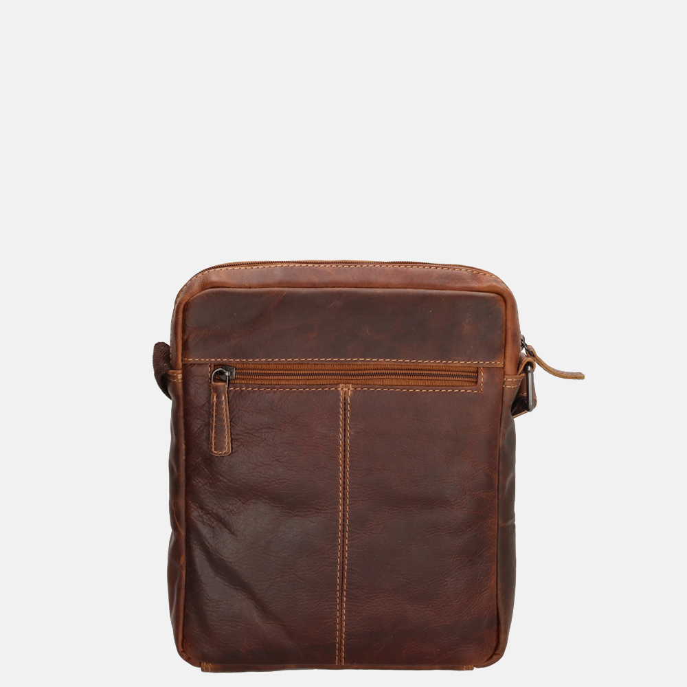 Hide & Stitches Japura schoudertas cognac bij Duifhuizen