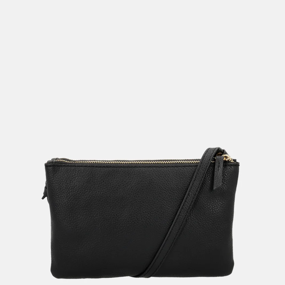 Loulou Essentiels Camille crossbody tas black bij Duifhuizen