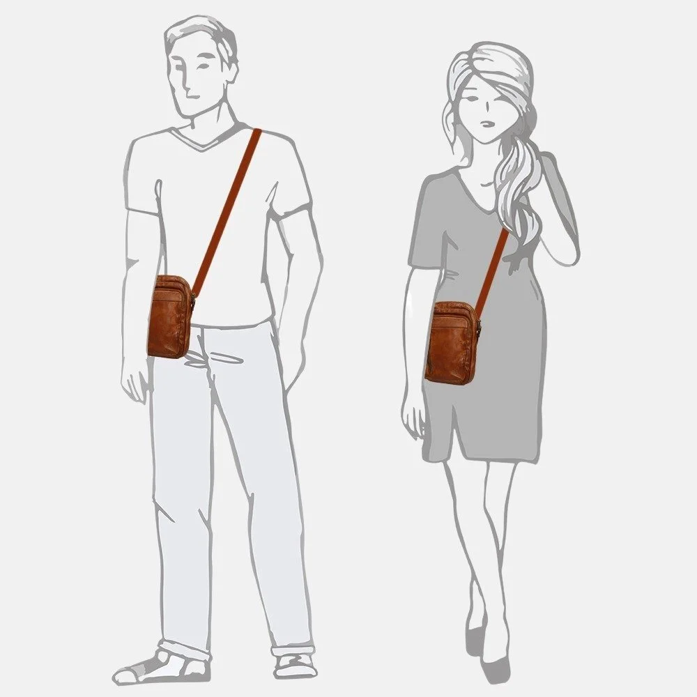 Bear Design Karin schoudertas cognac bij Duifhuizen