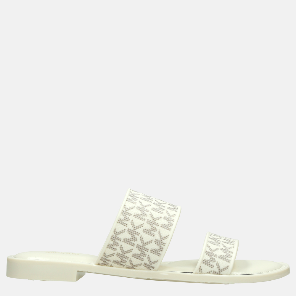 Michael Kors Kennedy Jelly slipper vanilla bij Duifhuizen
