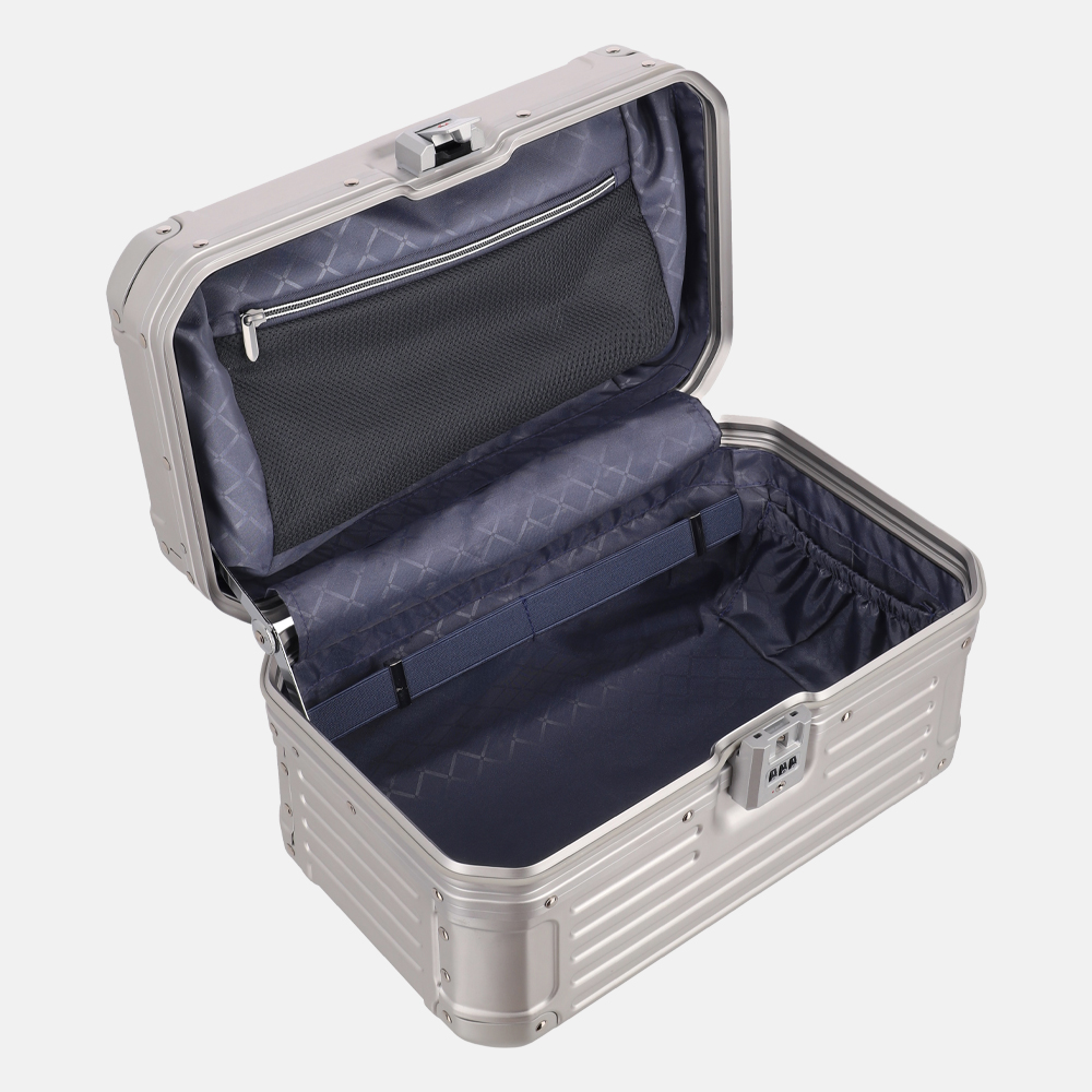 Travelite Next beautycase silver bij Duifhuizen