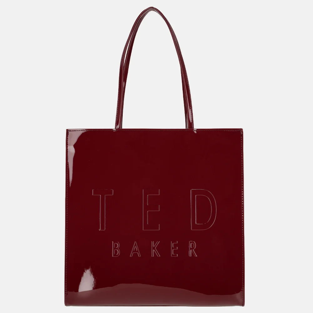 Ted Baker Iconny icon bag shopper L oxblood bij Duifhuizen