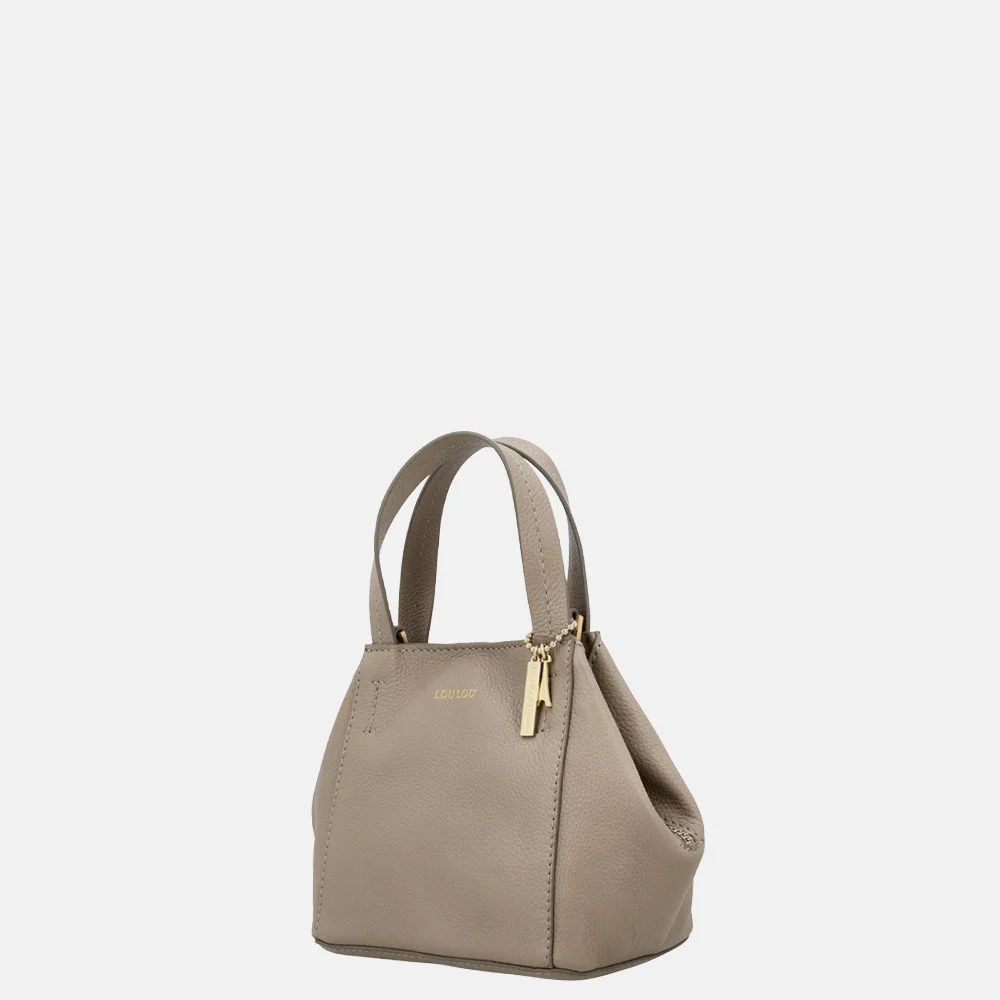 Loulou Essentiels Elodie handtas soft sepia bij Duifhuizen