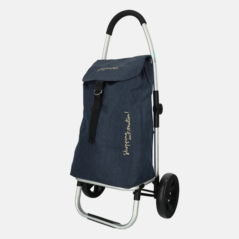 Playmarket Go Two compact boodschappentrolley jeans bij Duifhuizen