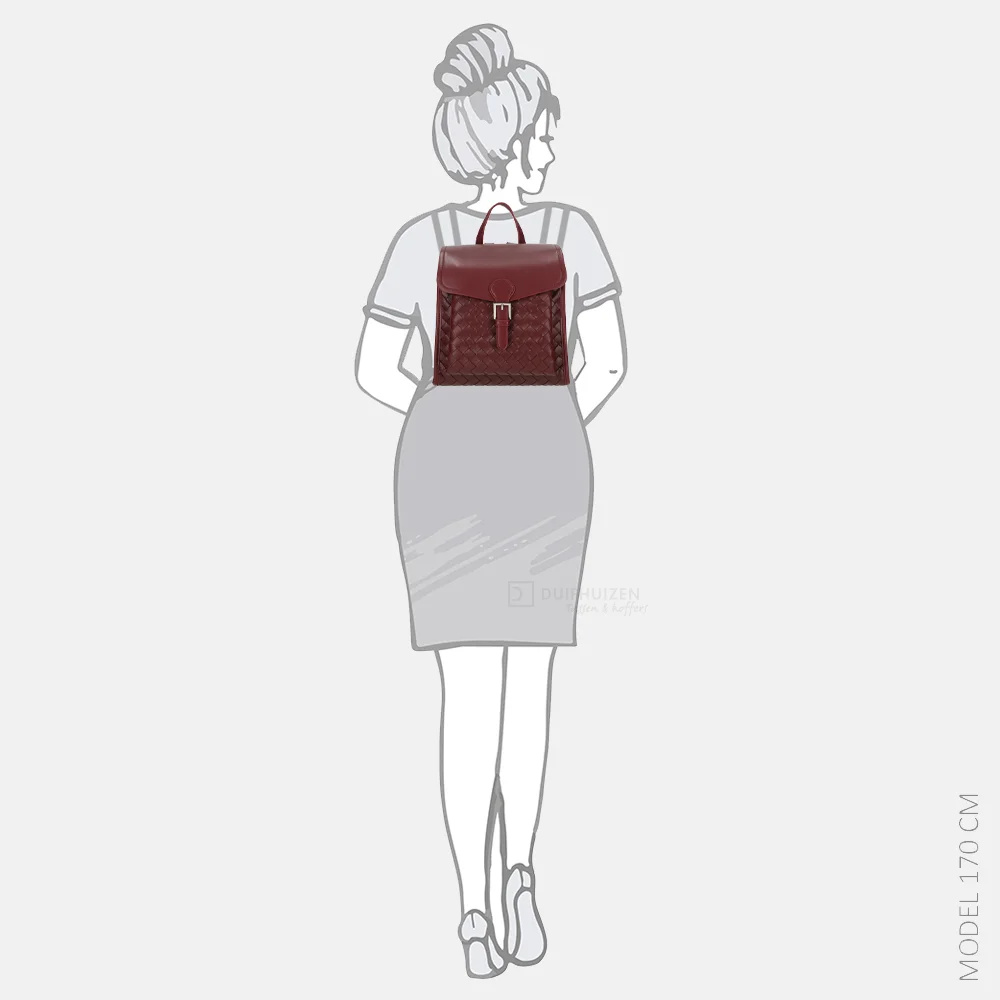 Daniele Donati rugzak burgundy bij Duifhuizen