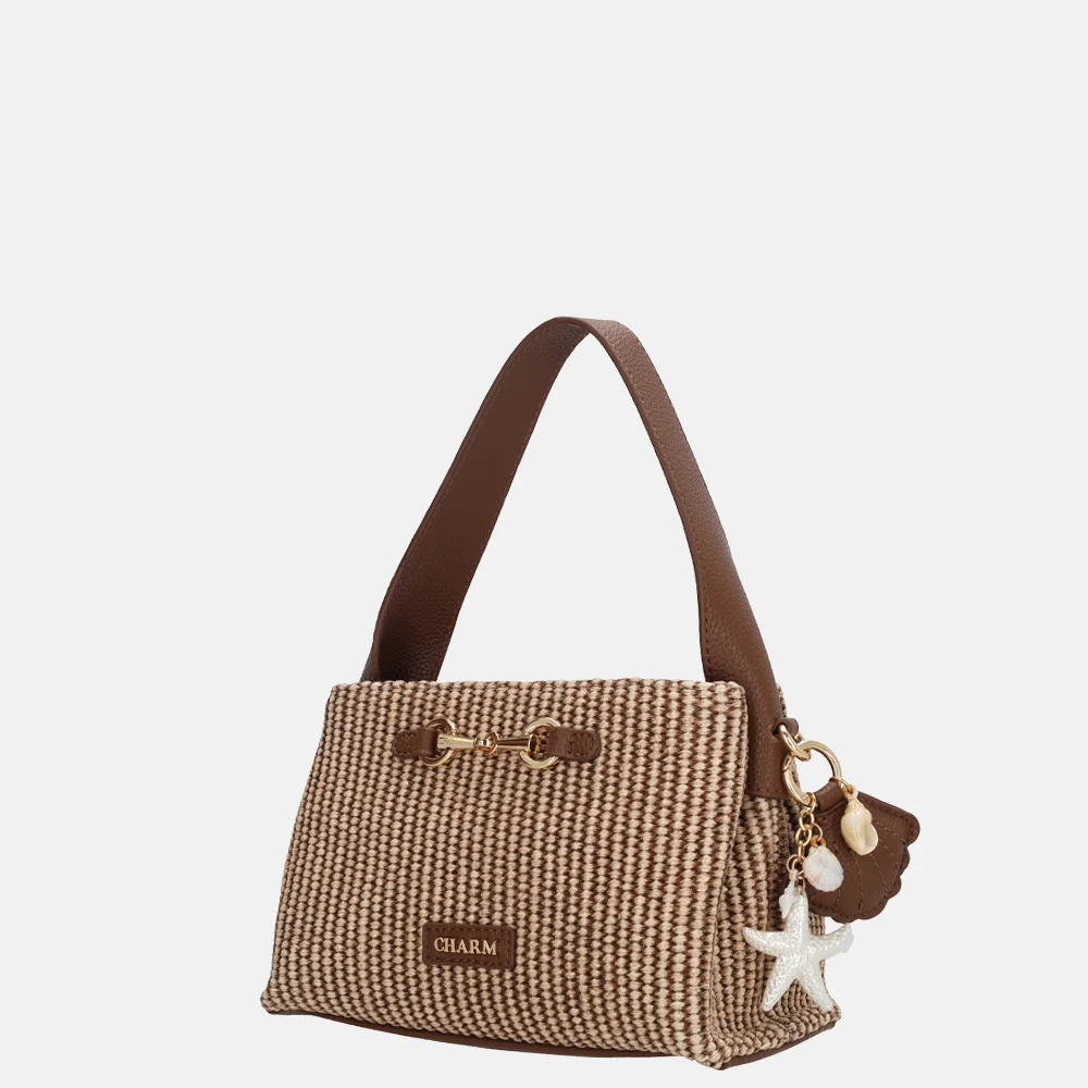 Charm London Santorini handtas S bruin bij Duifhuizen