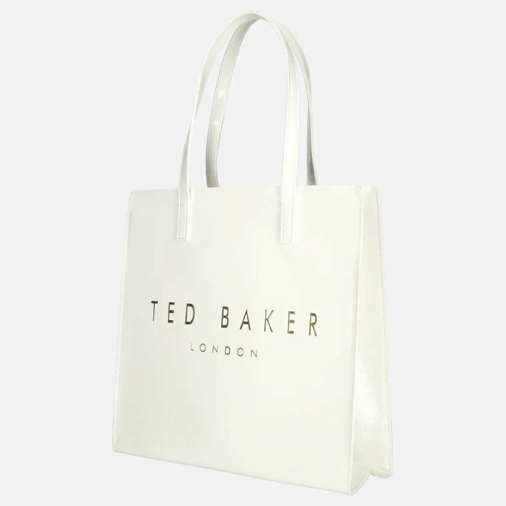 Ted Baker Crinkon shopper L white bij Duifhuizen