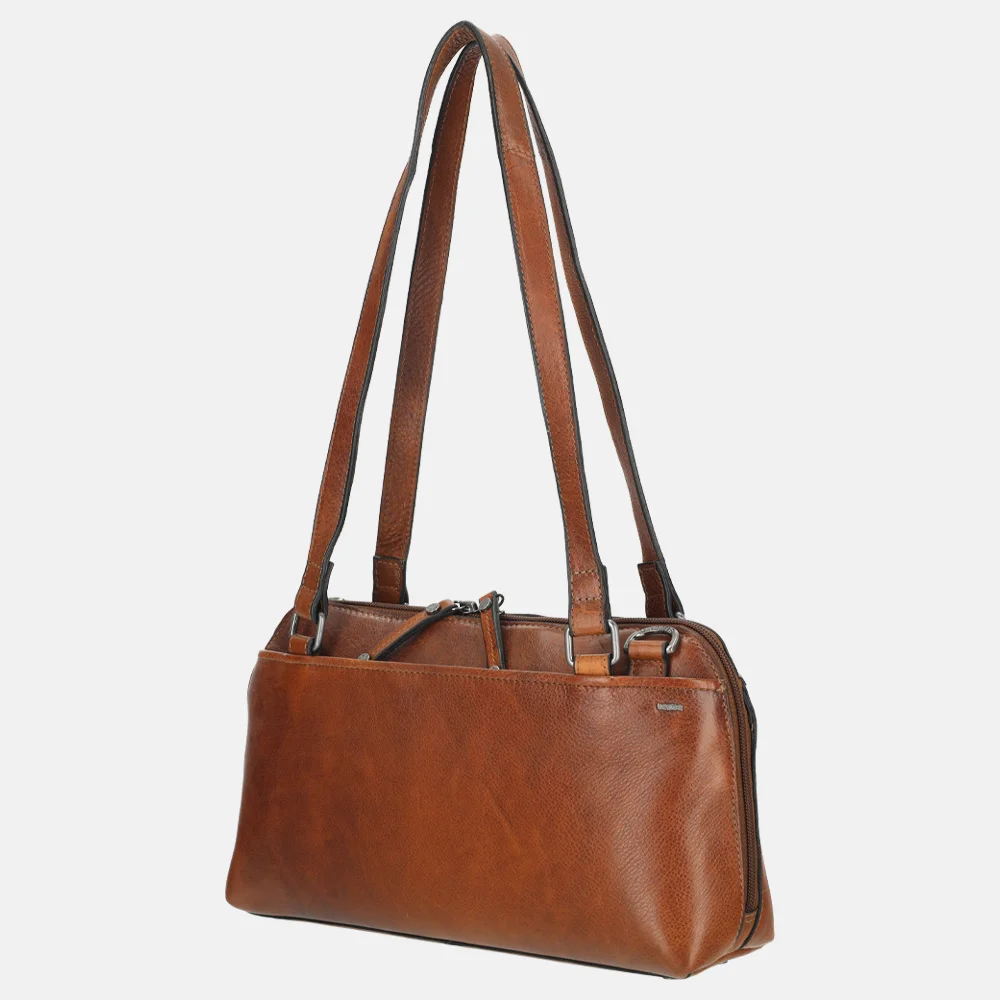 Berba Lucca schoudertas brandy bij Duifhuizen