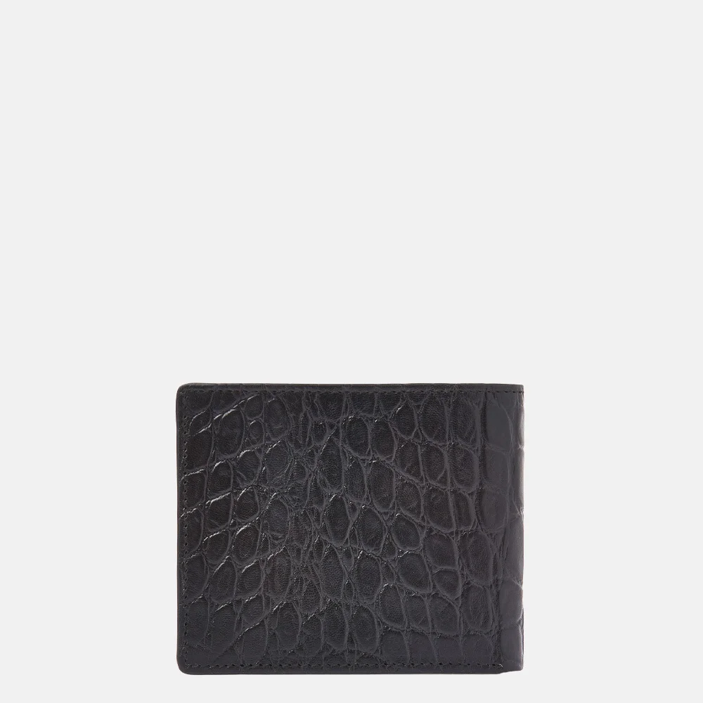 Castelijn en Beerens billfold portemonnee croco black bij Duifhuizen