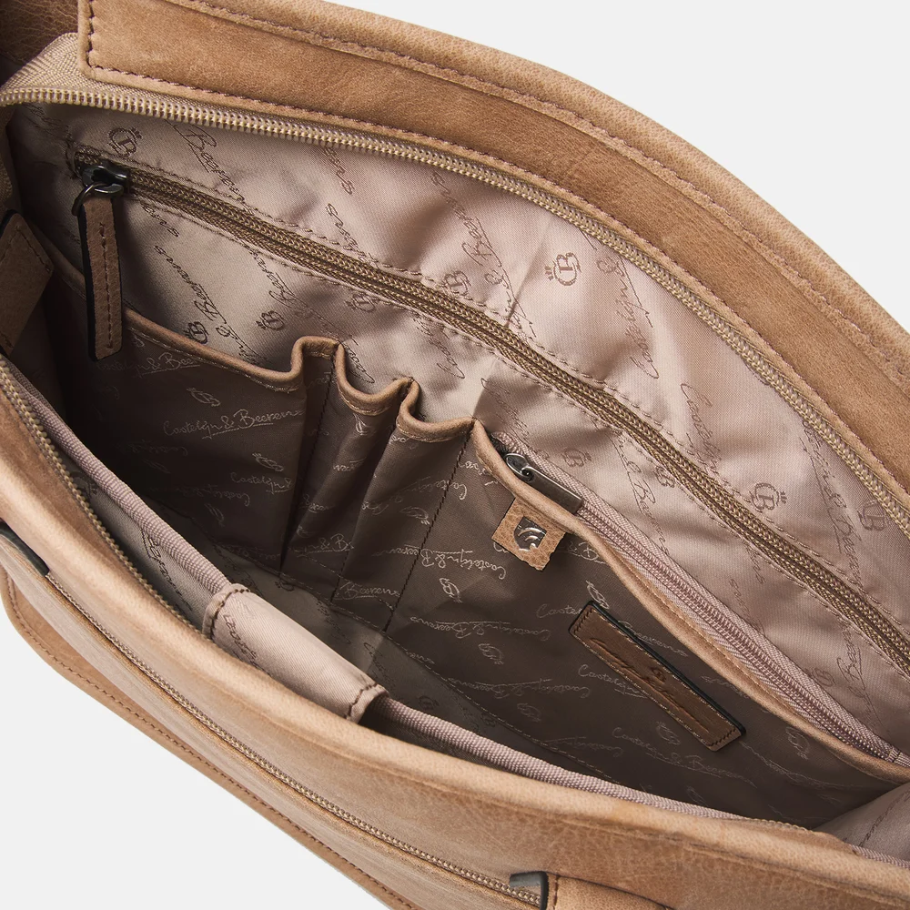 Castelijn en Beerens Carisma laptoptas 15.6 inch beige bij Duifhuizen