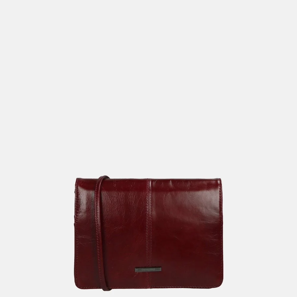 Claudio Ferrici Pelle Vecchia crossbody bordo