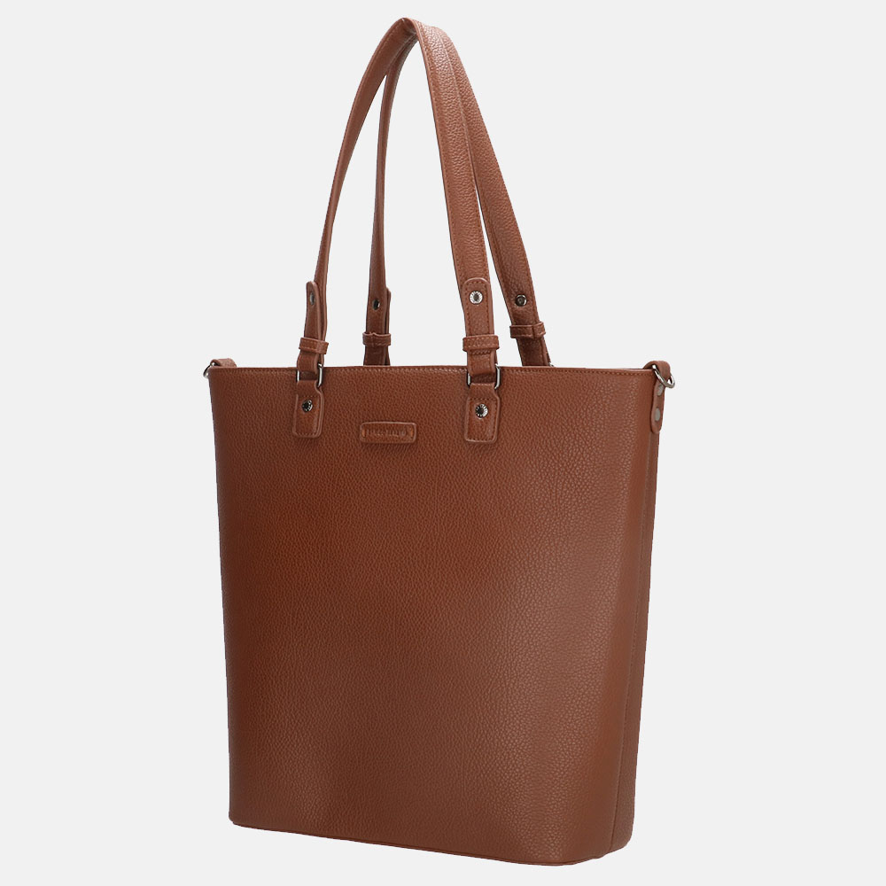 Enrico Benetti Audrey shopper 15 inch cognac bij Duifhuizen