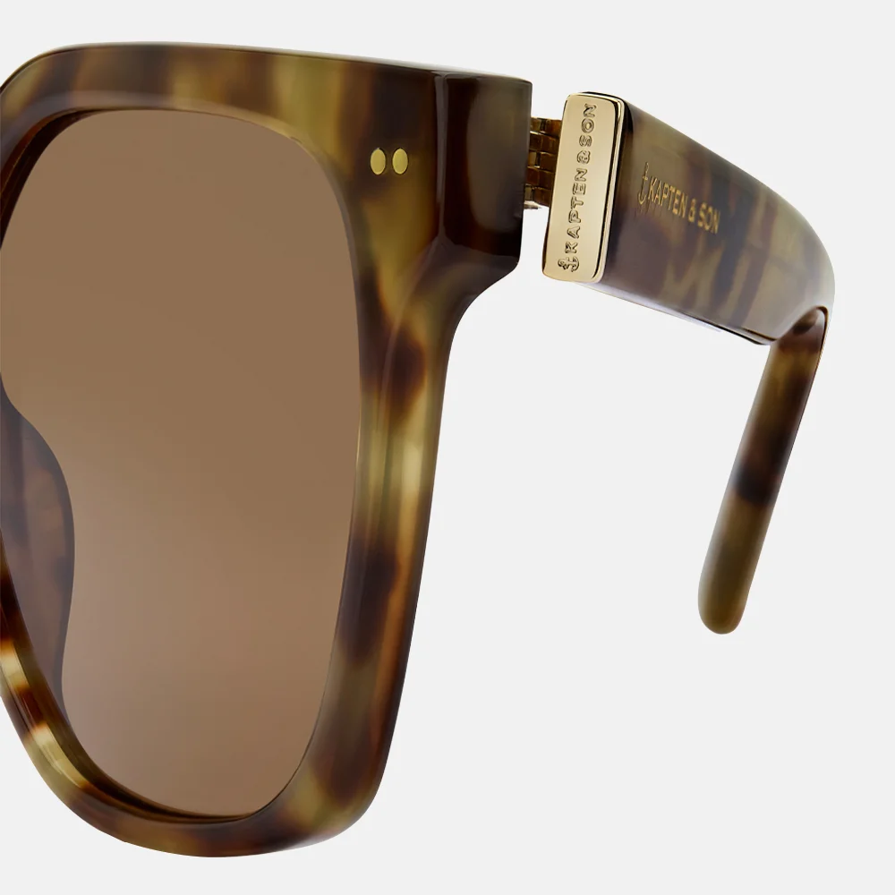 Kapten & Son Siena zonnebril havana tortoise brown bij Duifhuizen
