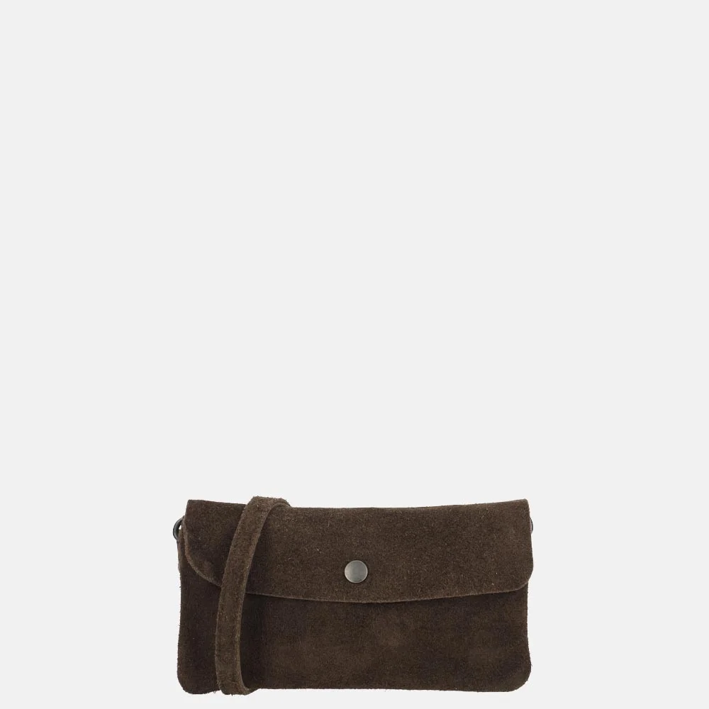 Bear Design crossbody tas donkerbruin