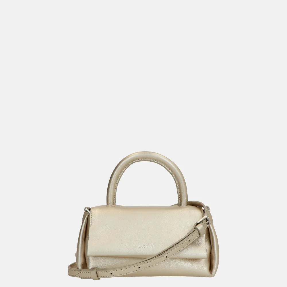 Loulou Essentiels Mae handtas light gold bij Duifhuizen