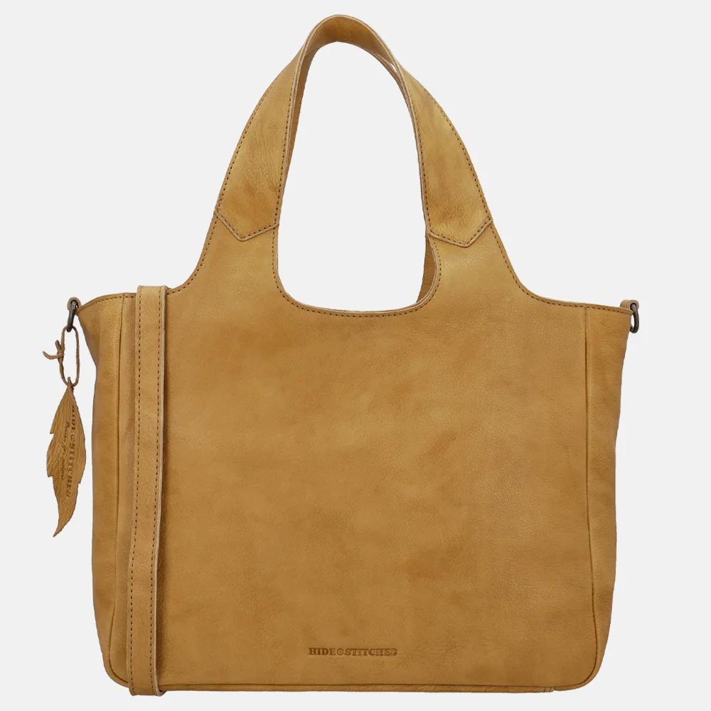 Hide & Stitches Earth Inspire handtas M zand