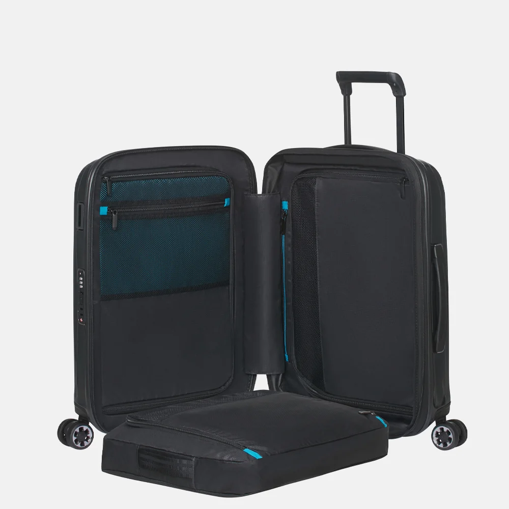 Samsonite Nexis spinner handbagage koffer 55 cm onyx black bij Duifhuizen