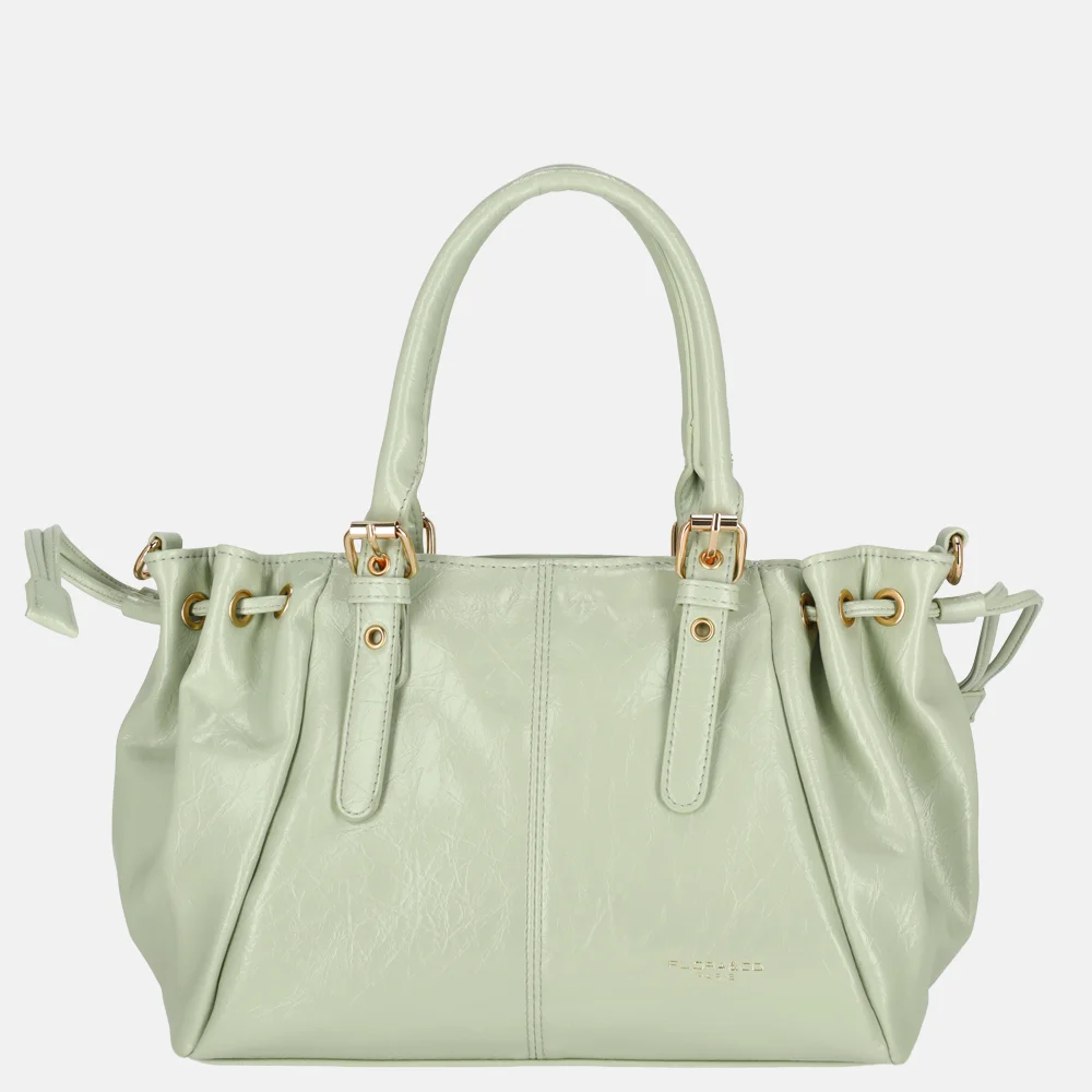 Flora & Co handtas lak vert clair bij Duifhuizen