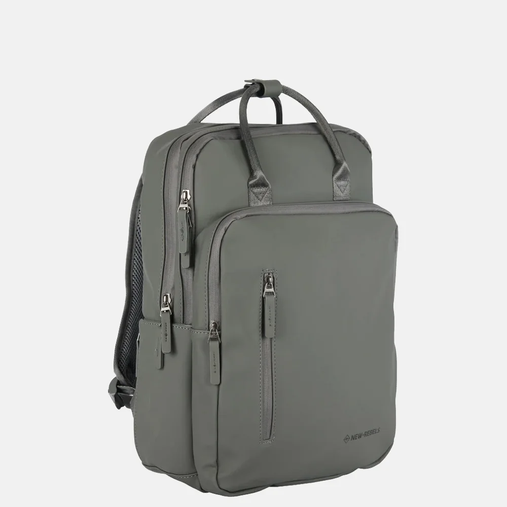 New Rebels William rugzak 15.6 inch antracite  bij Duifhuizen