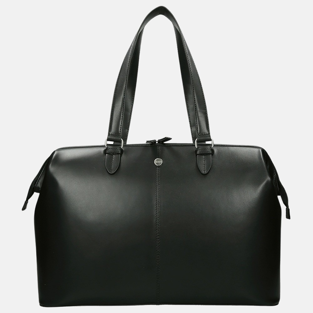 FMME Christy shopper/laptoptas 15.6 inch black classic bij Duifhuizen