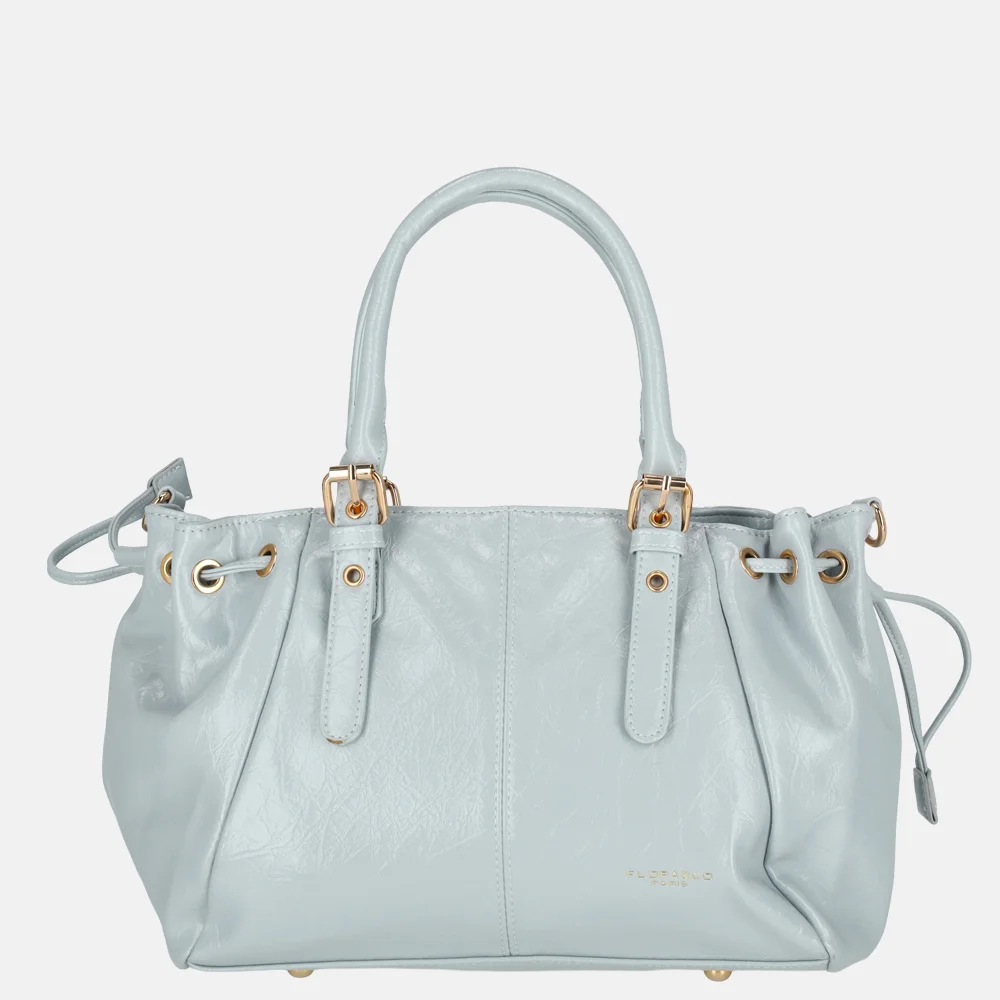 Flora & Co handtas lak blue clair bij Duifhuizen