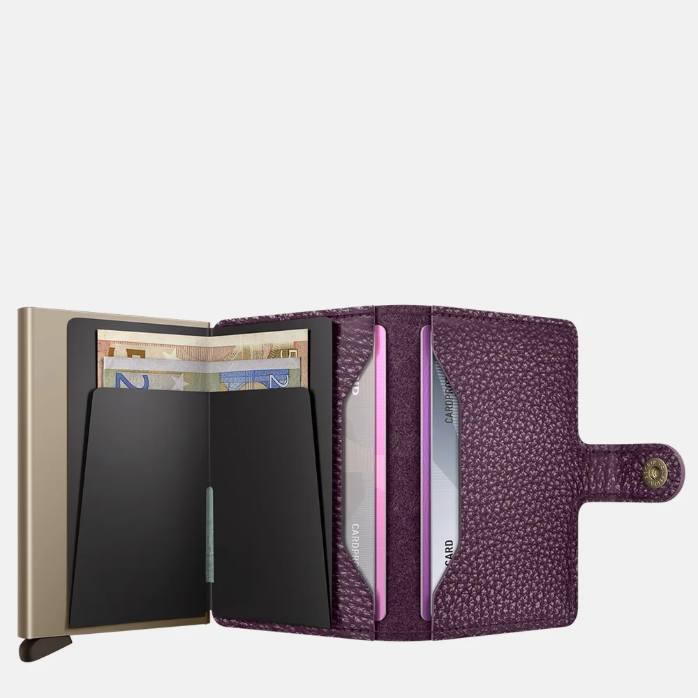 Secrid Miniwallet pasjeshouder pebble grape bij Duifhuizen