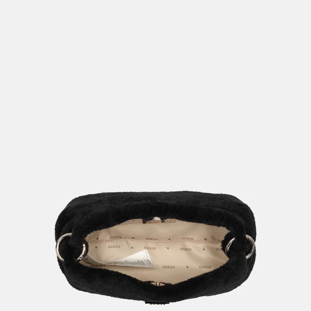 Guess Shaida top handle crossbody tas black bij Duifhuizen